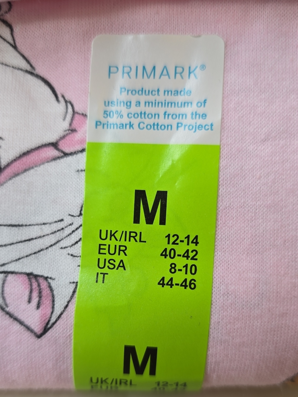 NWT Primark X Disney The Aristocats Pajama Set MED Pink - Picture 7 of 8